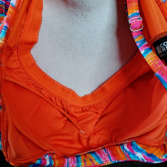 Coco Reef Wavy Retro Pattern Tankini Swim Top - Picture 8 of 9